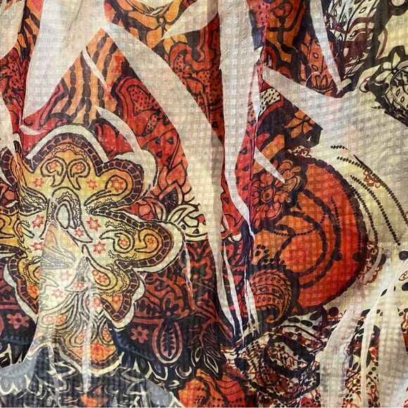 Lane Bryant Kimono Style Sheer Overlay Blouse/ Swimsuit Cover Up Women's Size 22 - Picture 2 of 11